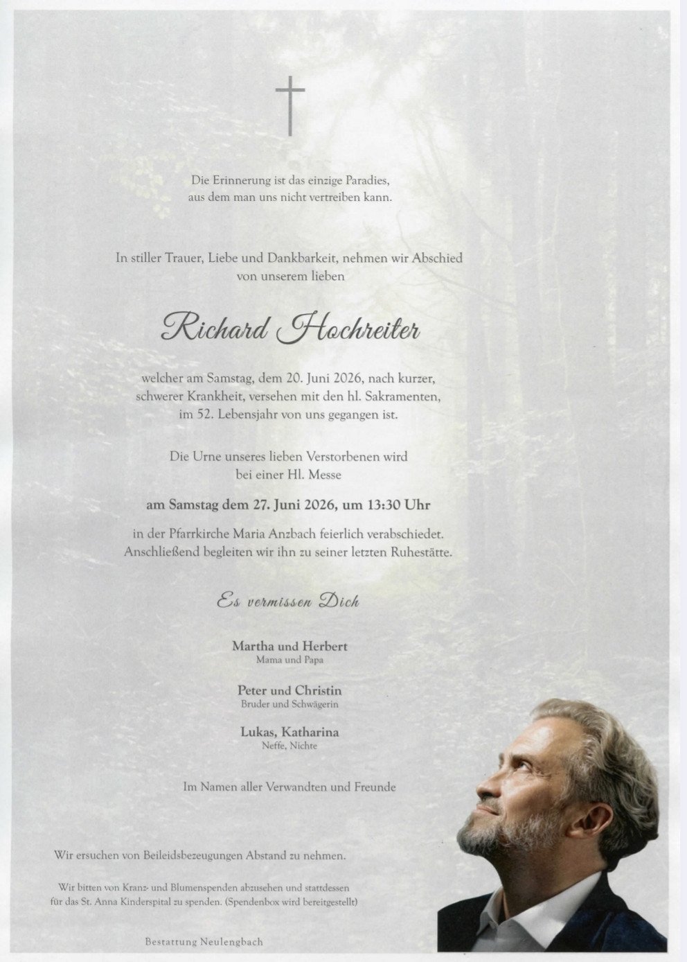Nachruf Richard Hochreiter