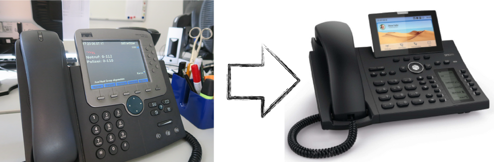 altes und neues Telefon altes und neues Telefon