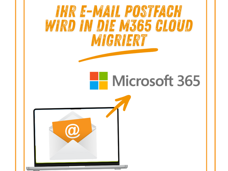 E-Mail Bild und M365 Logo 